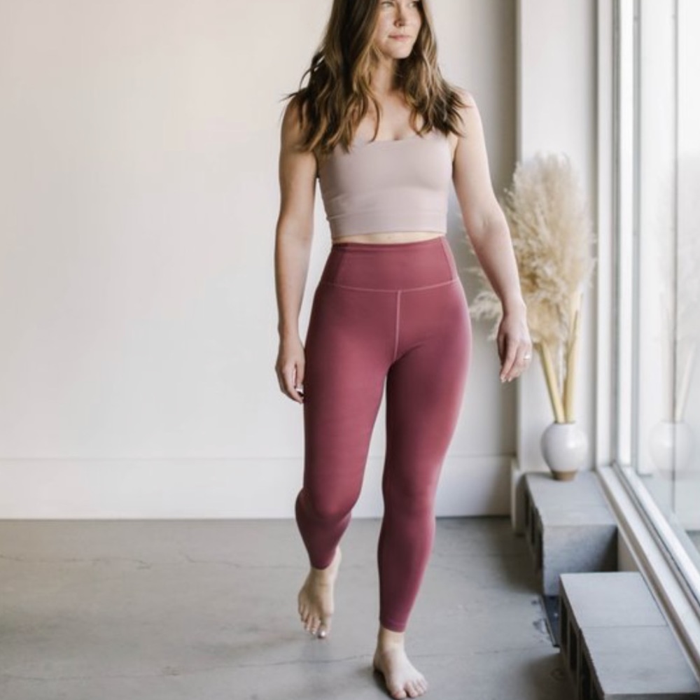 Girlfriend Collective Float Leggings S EUC Fig